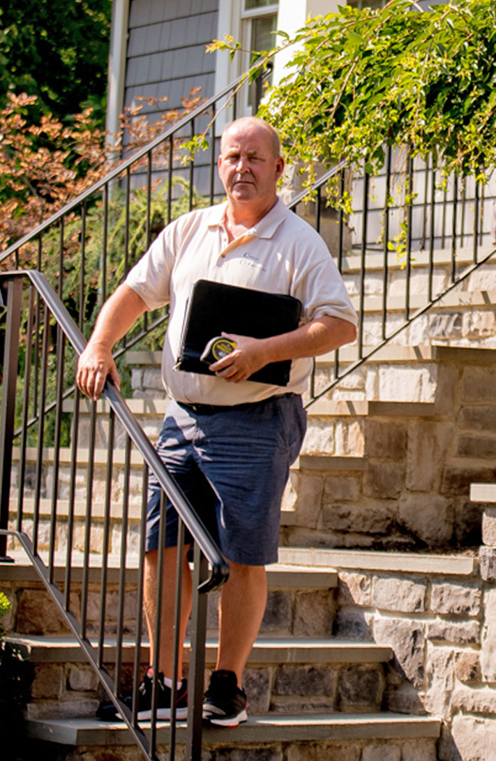Ed Carolan at a renovated New Jersey home